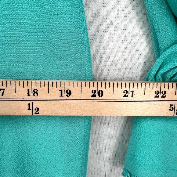 KATE SPADE Dress Womens 2 Turquoise Cordette Crepe Shift Giverny Blue Mini Short - Picture 15 of 16